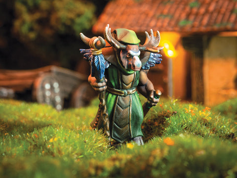 Jarli - Minotaur Light Armored 28mm Miniature By Adventurers & Adversaries