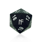 Jokester High Night Black - Single D20 6063 Aluminum Dice - NOR 02053