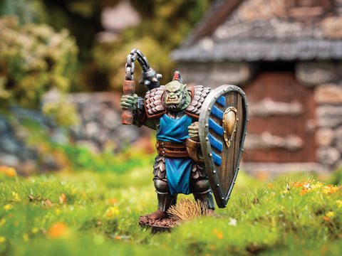 Kaddik - Orc Heavy Armored 28mm Miniature by Adventurers & Adversaries