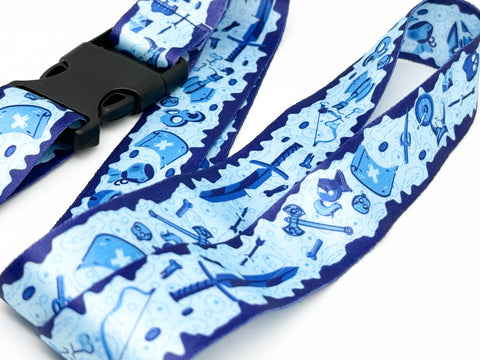 Ooze of Doom Lanyard - Blue