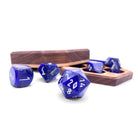 Lapis Pyrite - 7 Piece RPG Set TruStone Dice-Gemstone Dice-Norse Foundry-Dungeons and Dragons Dice-Gem Dice-DND Dice-Gaming Dice