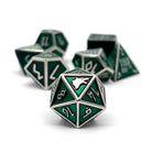 Loki Norse Themed Metal Dice Set -Metal Dice-Norse Foundry-Dungeons and Dragons-DND Dice-D20-Dice-DND