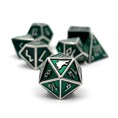 Loki TM- Norse Themed Metal Dice Set