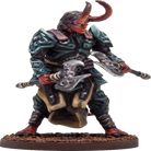 Melech - Demonkin Heavy Armored 28mm Miniature by Adventurers & Adversaries - A&A 0010