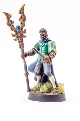 Melgalec - Elf Male Light Miniature by Adventurers & Adversaries