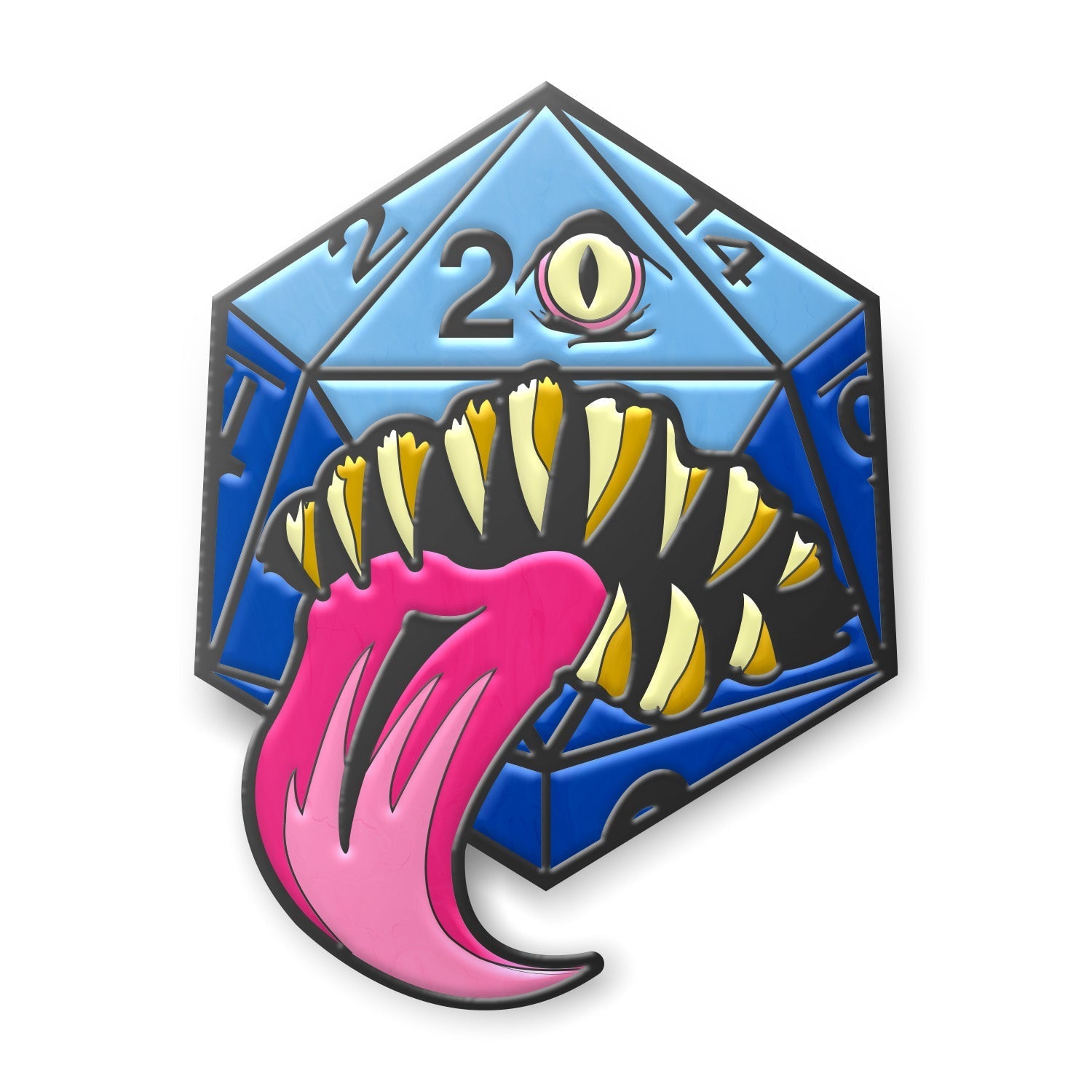 Mimic Die - Hard Enamel Adventure Dice Pin Metal by Norse Foundry - NOR 03639
