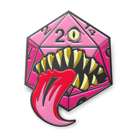 Mimic Die - Hard Enamel Adventure Dice Pin Metal by Norse Foundry