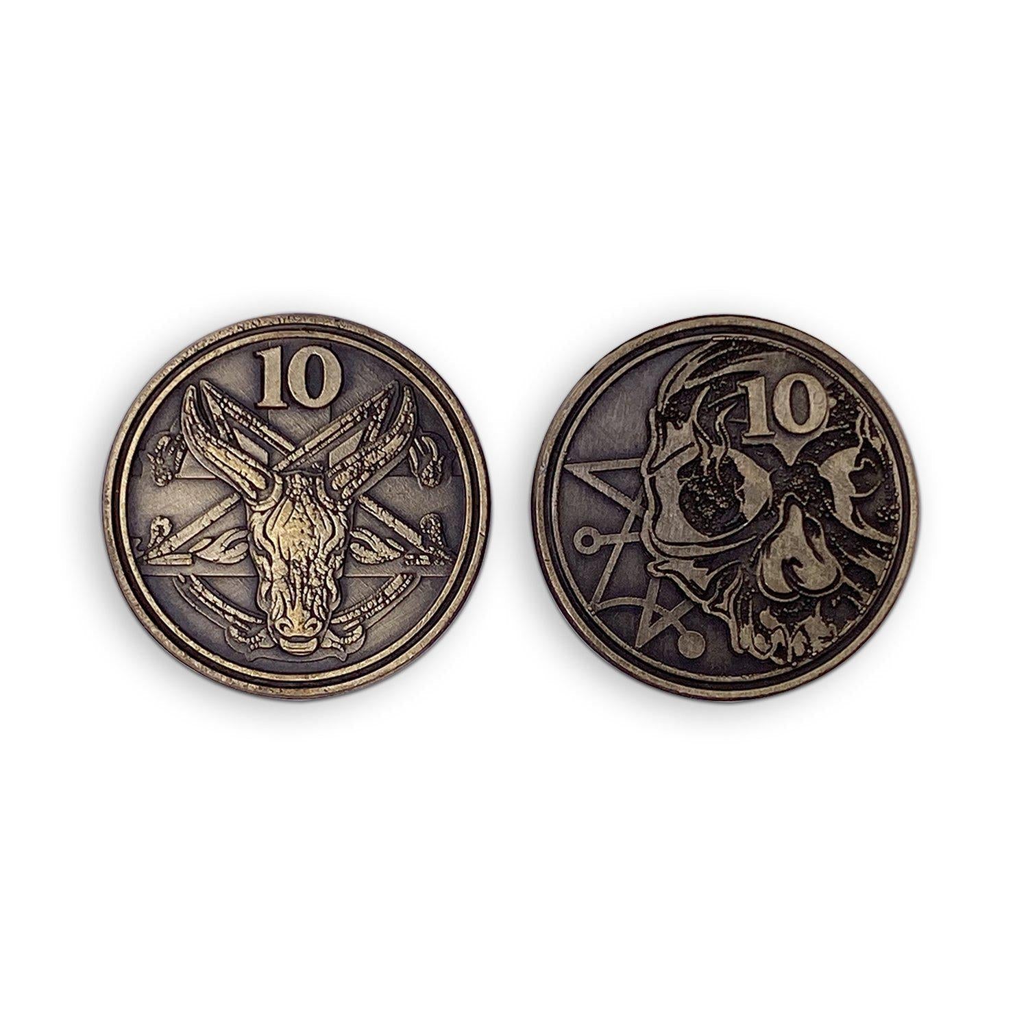 Adventure Coins - Necromancy Metal Coins Variety Pack Set of 10 - NOR 03545_Parent