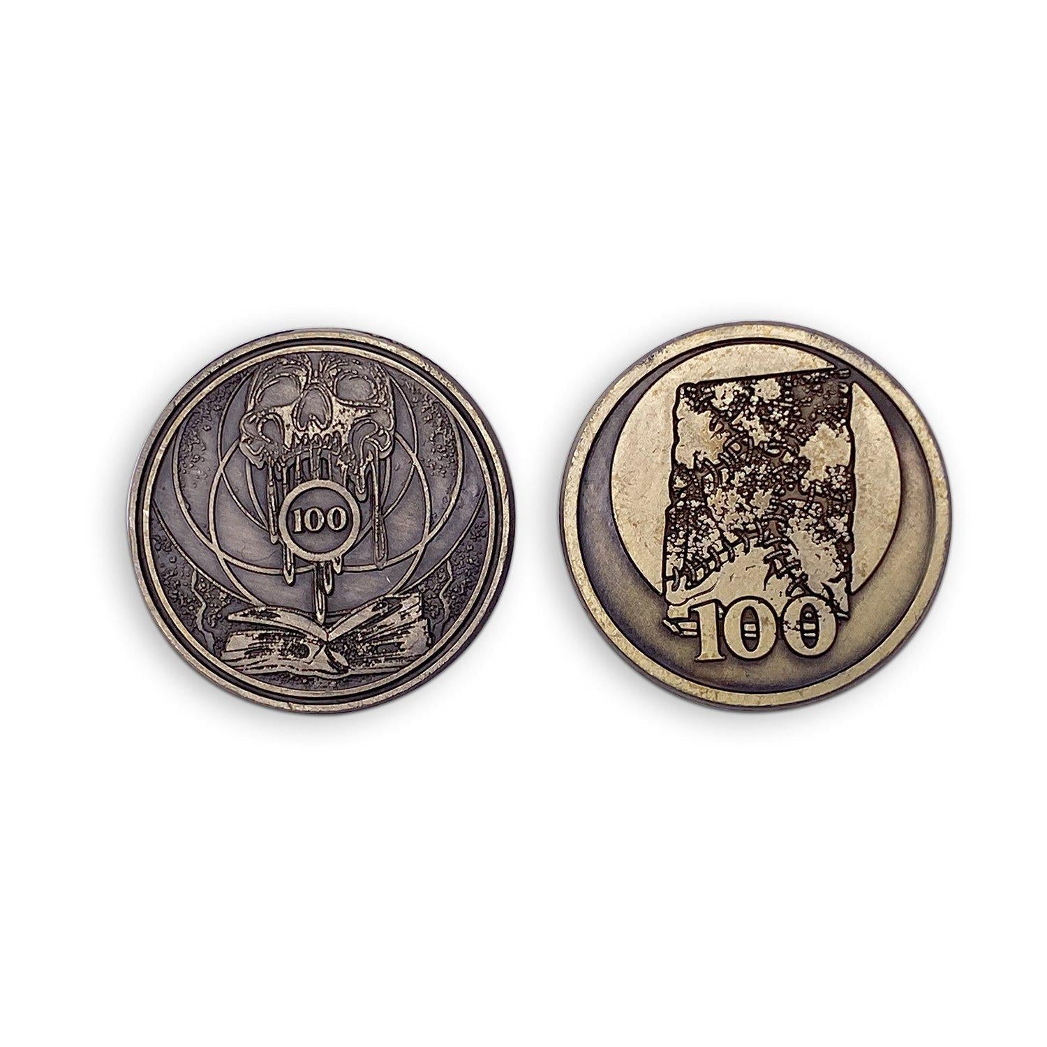 Adventure Coins - Necromancy Metal Coins Variety Pack Set of 10-RPG Coins-Norse Foundry-Metal Coins-DND Coins-TTRPG Coins