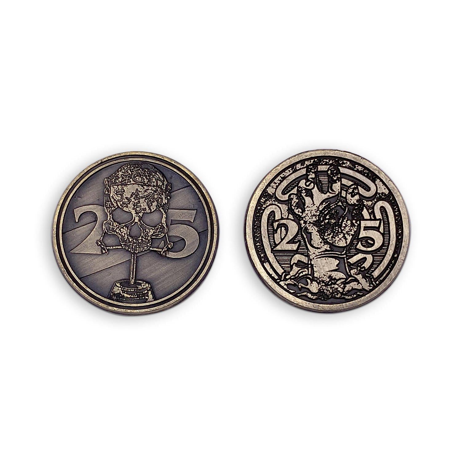 Adventure Coins - Necromancy Metal Coins Variety Pack Set of 10-RPG Coins-Norse Foundry-Metal Coins-DND Coins-TTRPG Coins