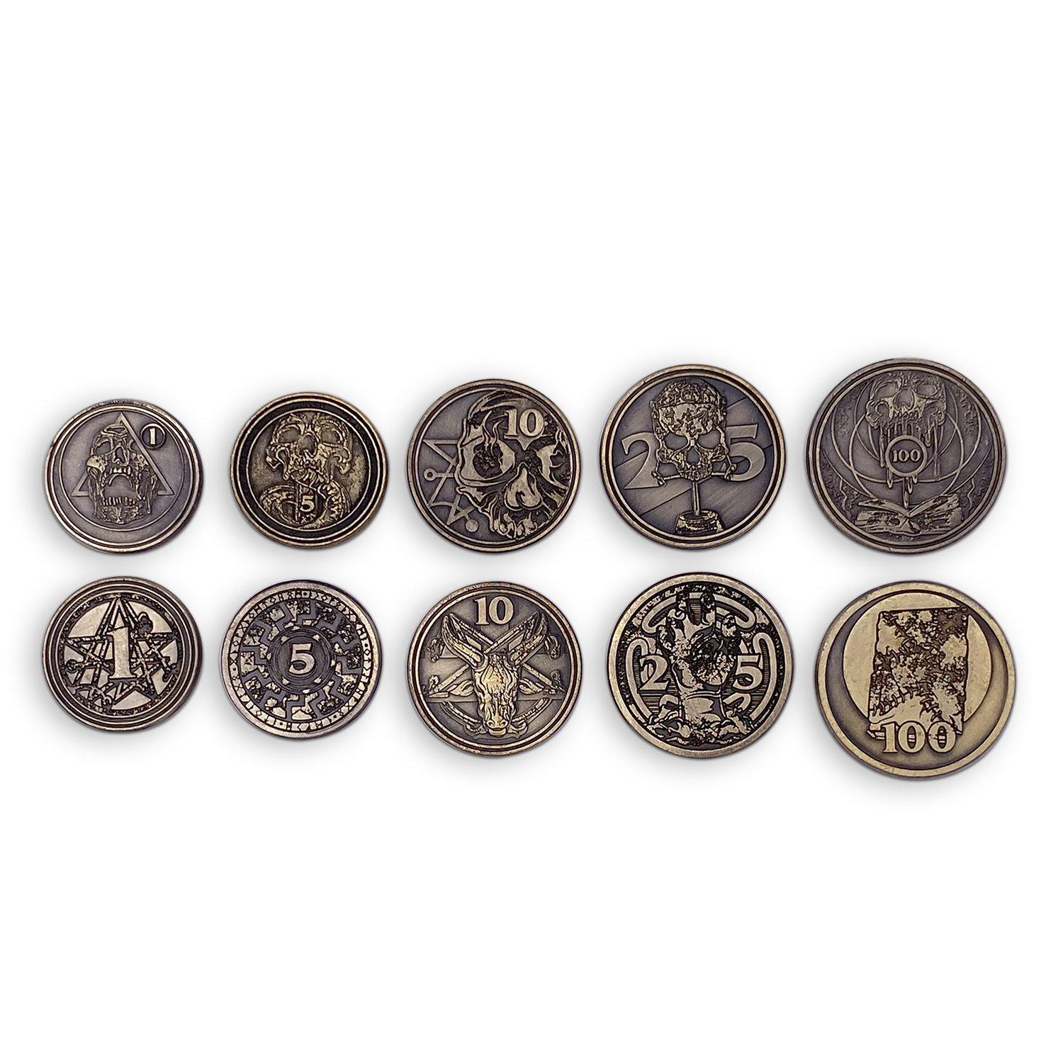 Adventure Coins - Necromancy Metal Coins Variety Pack Set of 10 - NOR 03545_Parent