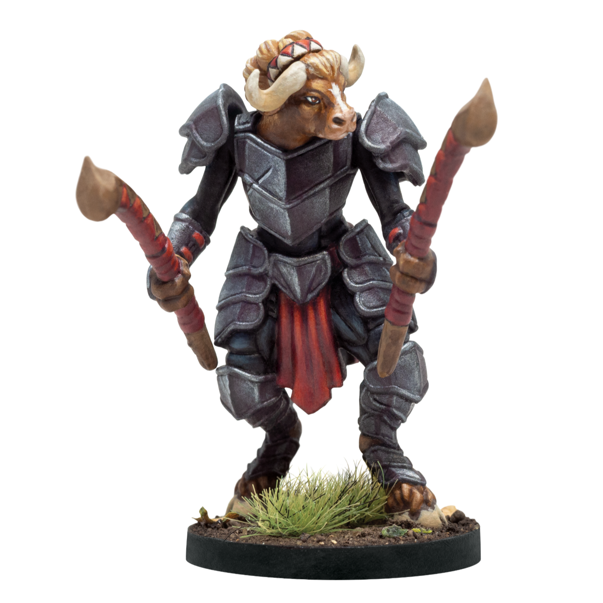 Ngarla - Minotaur Heavy Armored 28mm Miniature By Adventurers & Adversaries - A&A 0030