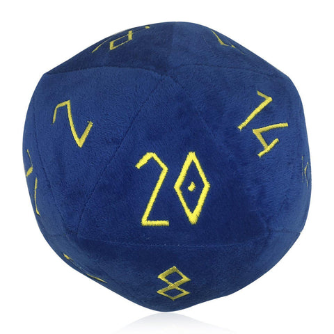 Noble Blue Plushie Boulder ® 170mm D20 Plush Soft Dice