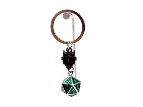 Norse D20 Keychains - Green