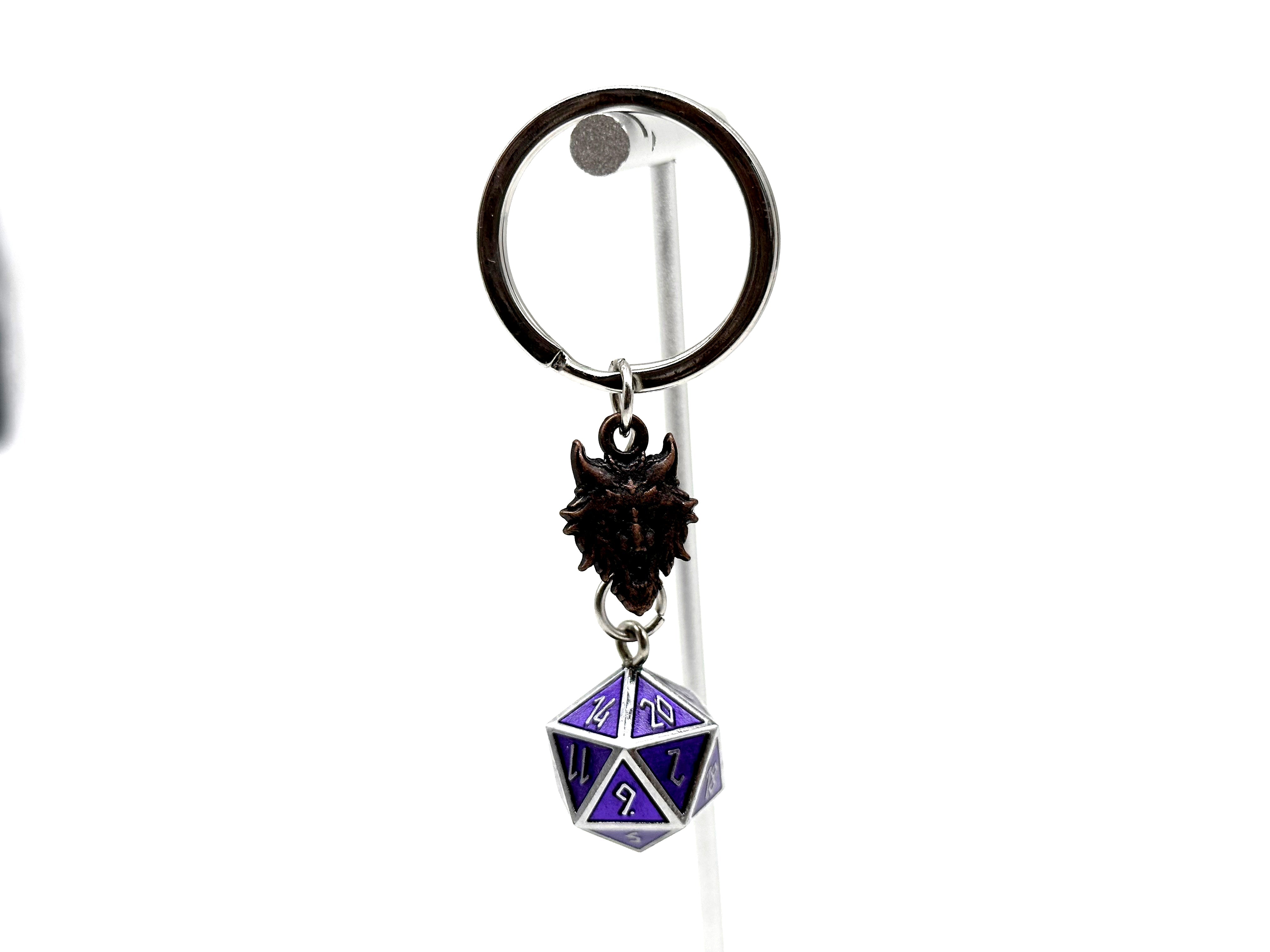 Norse D20 Keychains - Purple - NOR 03711