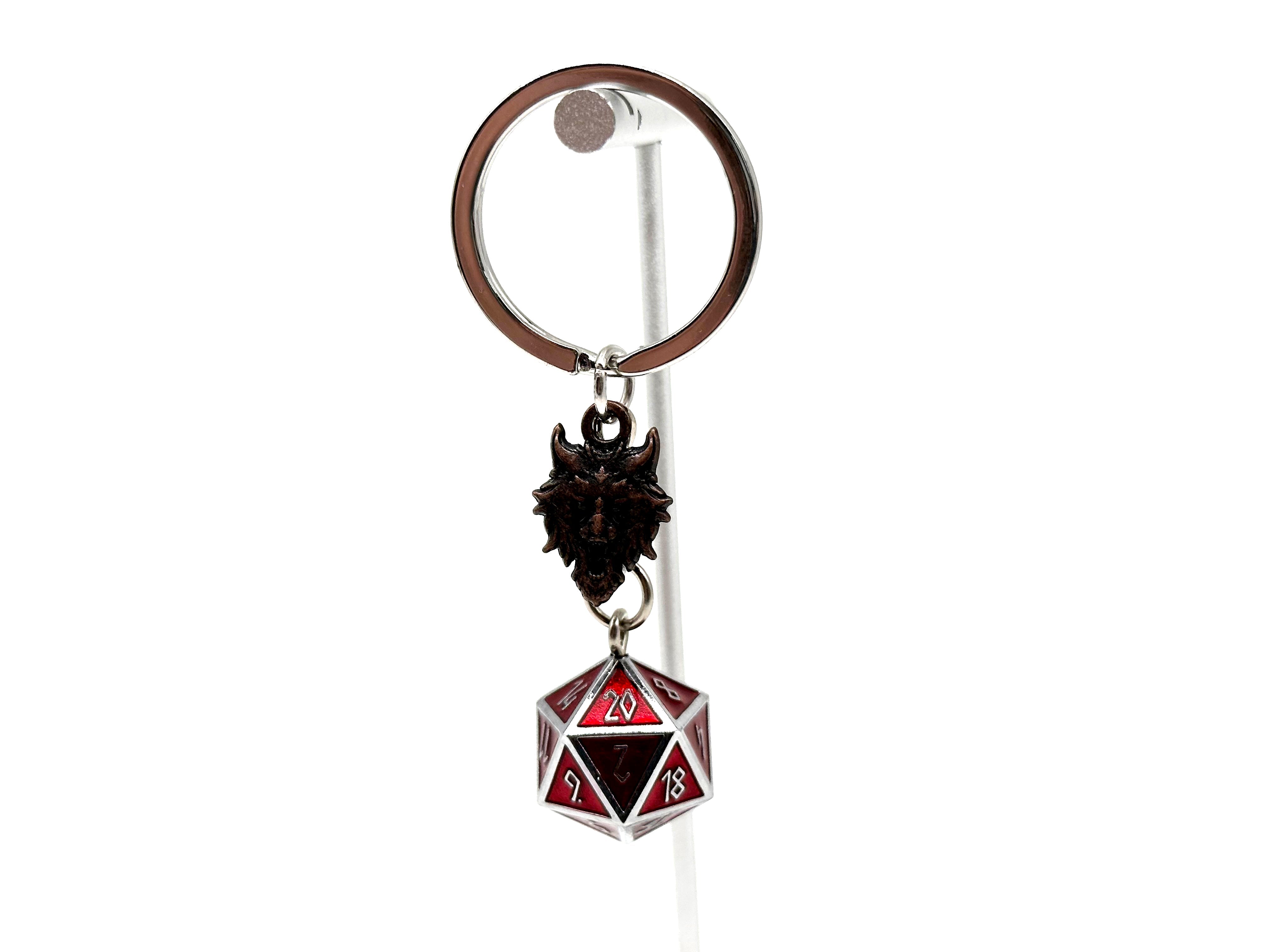 Norse D20 Keychains - Red - NOR 03713