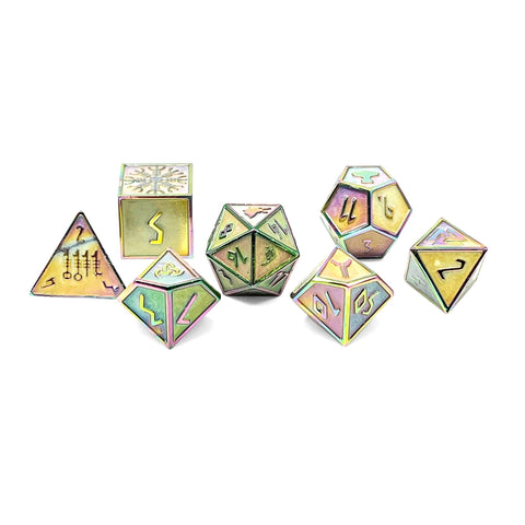 Yggdrasil - Norse Themed Metal Dice Set