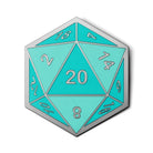 D20 Dice Die - Hard Enamel Adventure Dice Pin Metal by Norse Foundry - NOR 03682