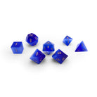 Ocean Blue Cats Eye - 7 Piece RPG Set Glass Dice - NOR 01512