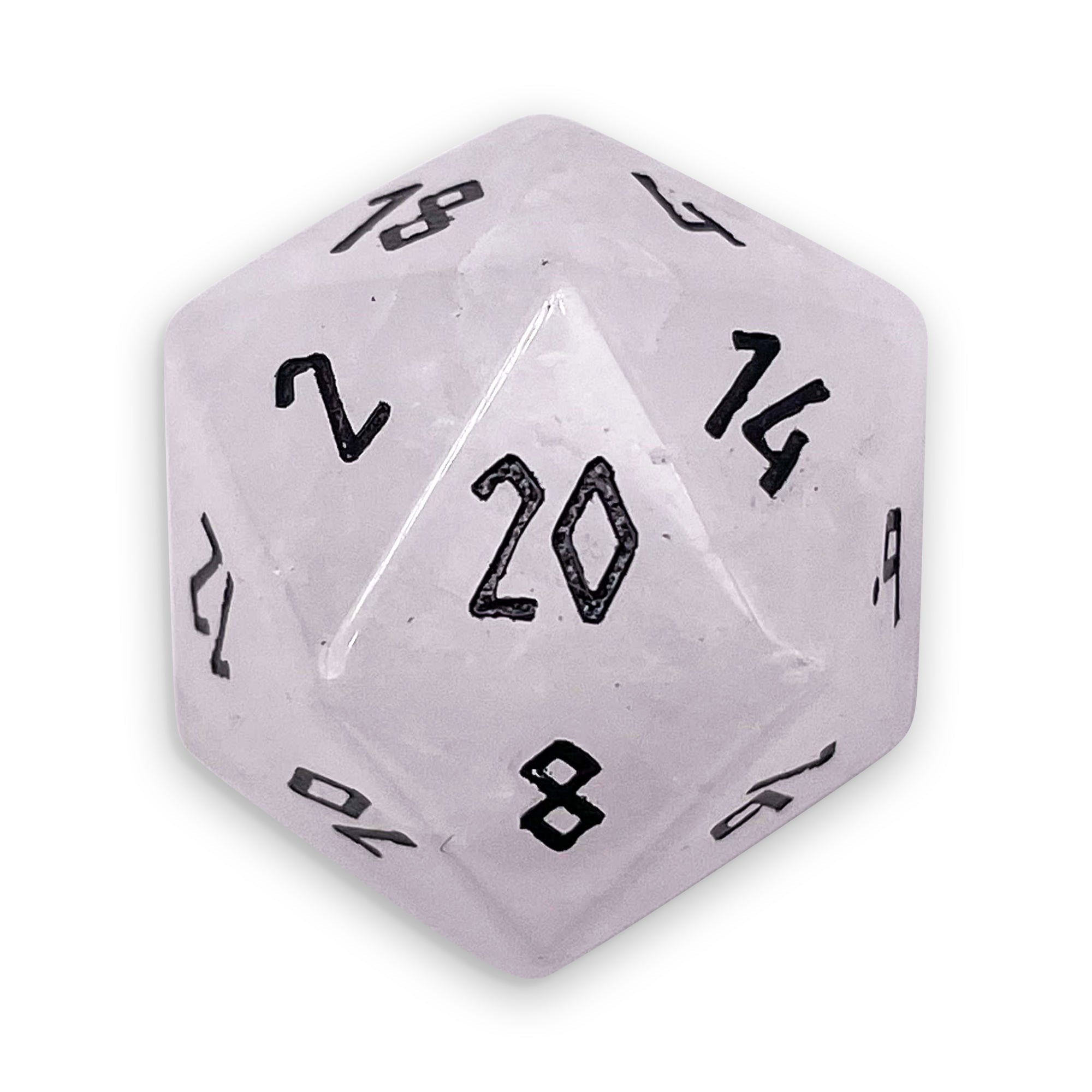 Opalite - Single D20 Gemstone Dice - NOR 01109