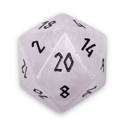 Opalite - Single D20 Gemstone Dice