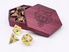 Zircon Yellow Topaz - 7 Piece RPG Set Zircon Glass Dice - NOR 01566