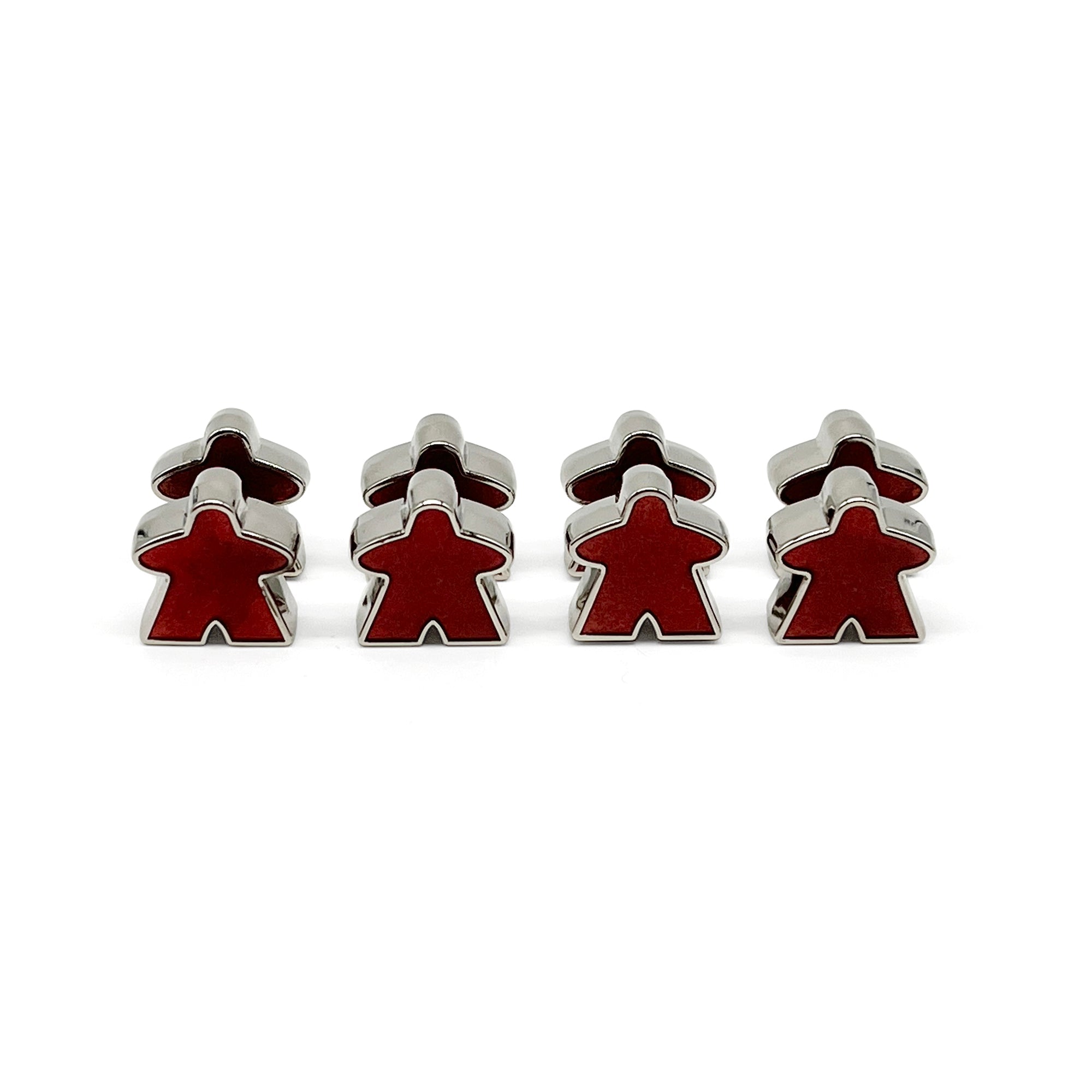 8 Pack of Red Enamel Meeples by Norse Foundry - NOR 03477