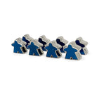 8 Pack of Blue Enamel Meeples by Norse Foundry - NOR 03474