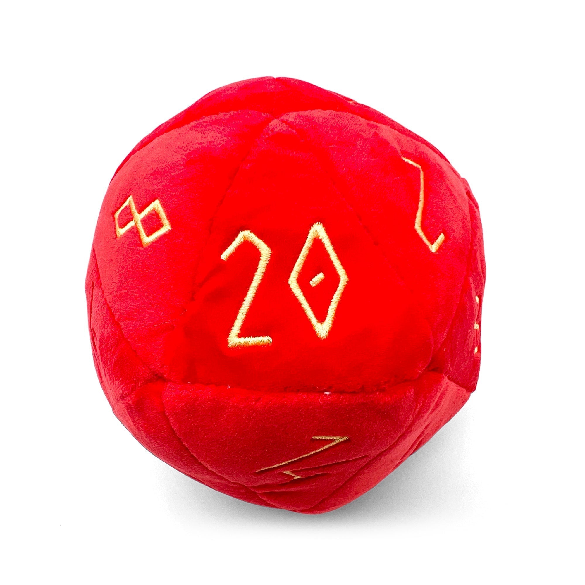 Devil Red Plushie Boulder ® 170mm D20 Plush Soft Dice - NOR 03113