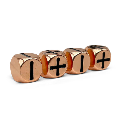 Fate Dice – Copper Still Pack of 4 Metal Dice