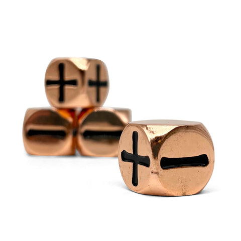 Fate Dice – Copper Still Pack of 4 Metal Dice