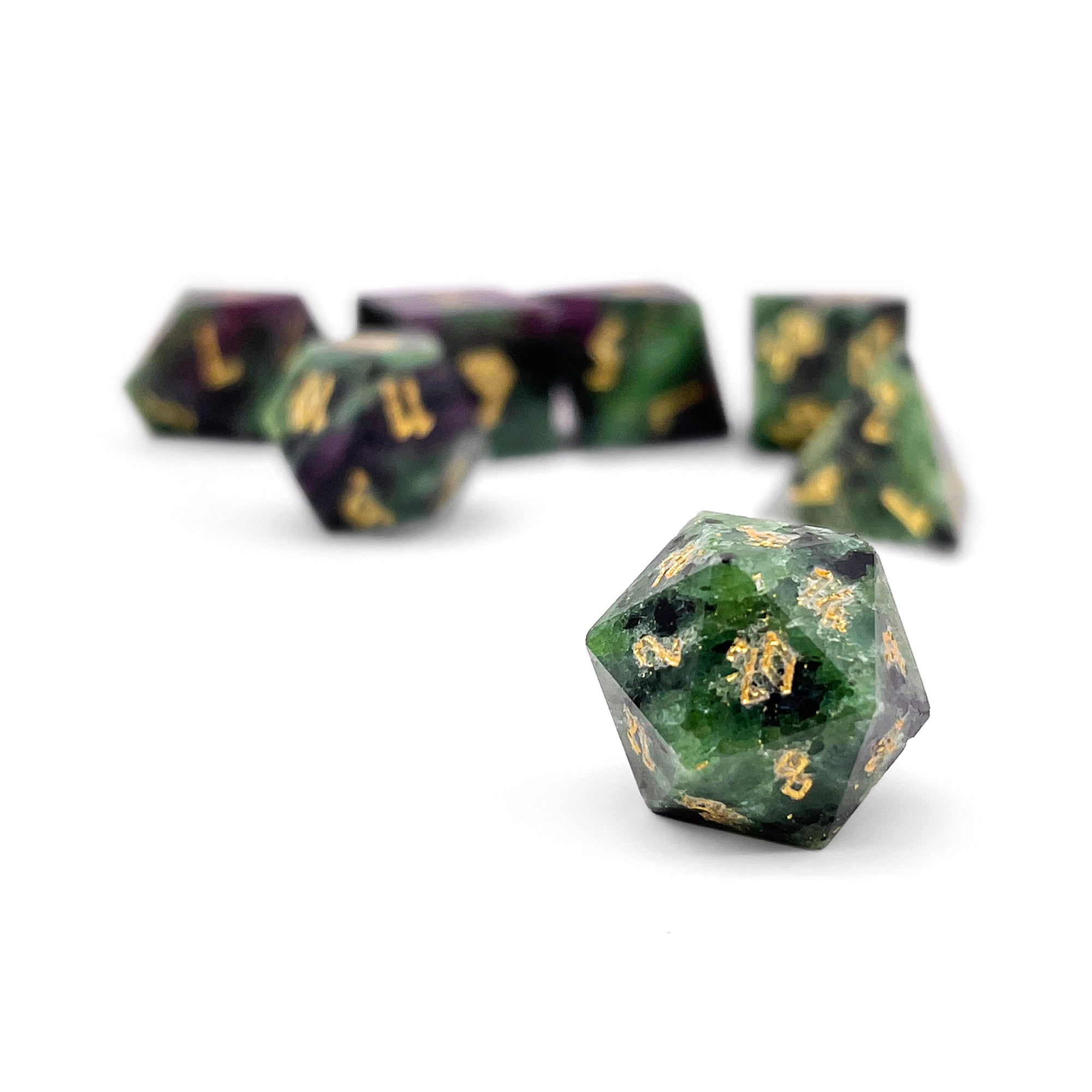 Crocodile Jasper - Pebble RPG Set Gemstone Dice-Pebbles-NOR 01025-Norse Foundry-dungeon and dragons-dice-dnd-dungeon & dragons