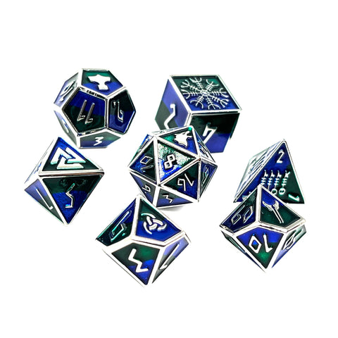 Freki - Norse Themed Metal Dice Set