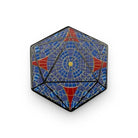 Stained Glass D20 Hex - Hard Enamel Adventure Pin Metal by Norse Foundry - NOR 03628