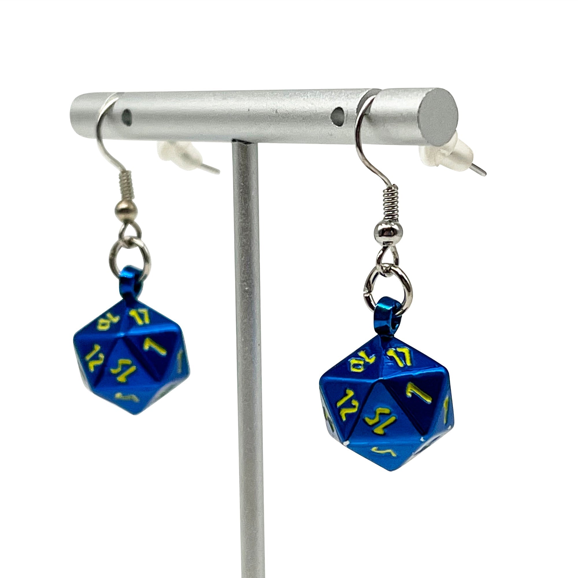 Lightning Bolt - Ioun Stone D20 Dice Earrings - NOR 03467