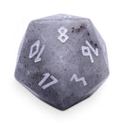 White Labradorite - Single D20 Gemstone Dice - NOR 01117_Parent