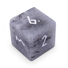 White Labradorite - Single D6 Gemstone Dice - NOR 01171_Parent