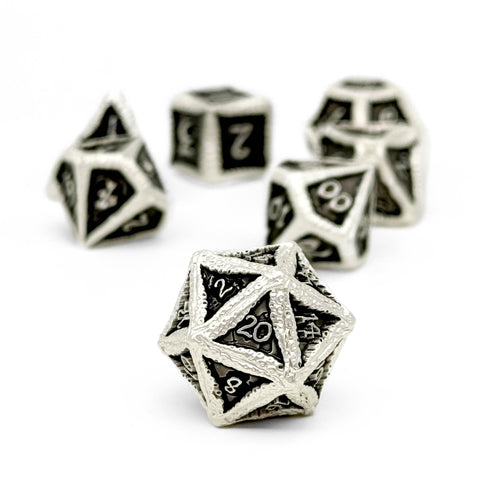 Pirate Dice - Blackbeard 7 Piece RPG set Alloy Dice