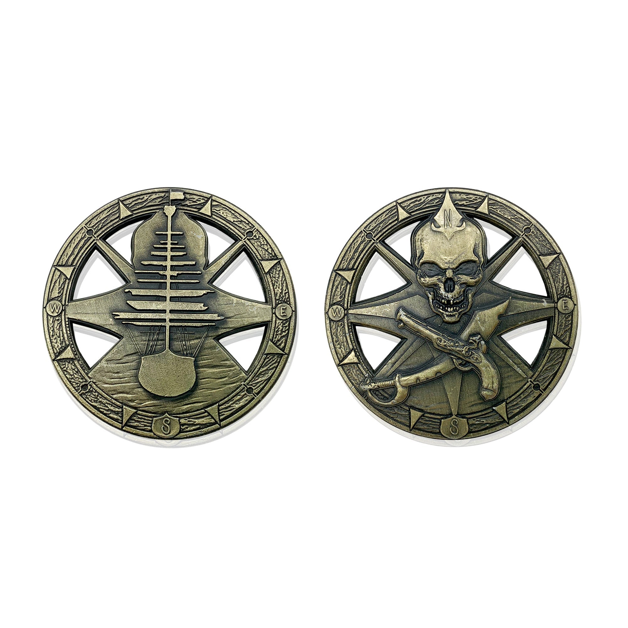 Pirate Compass Rose 50mm Metal - NOR 03472