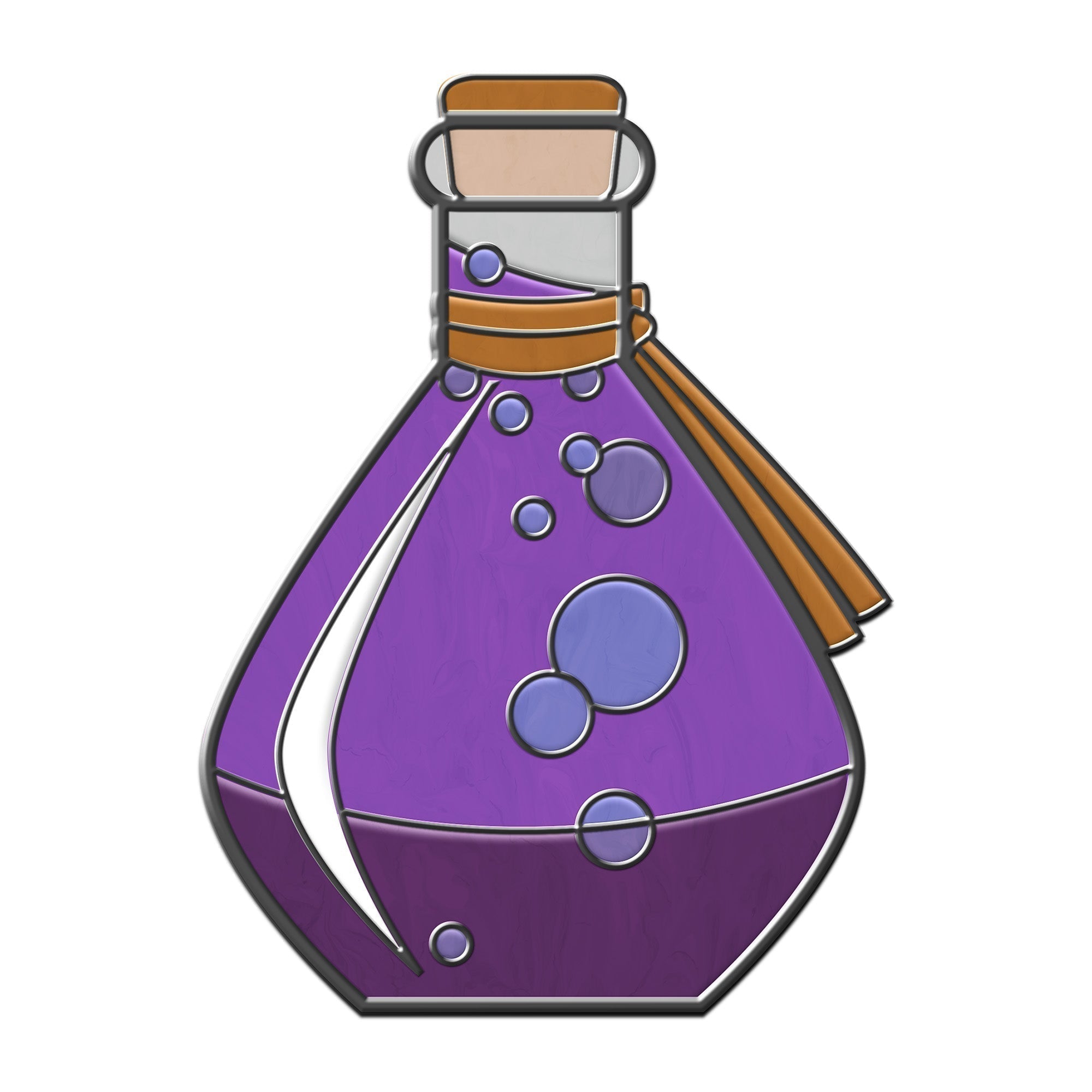 Potion Bottle - Hard Enamel Adventure Dice Pin Metal by Norse Foundry-Enamel Pins-Norse Foundry-D&D Enamel Pin-DND Pin-Dungeons and Dragons Enamel Pin