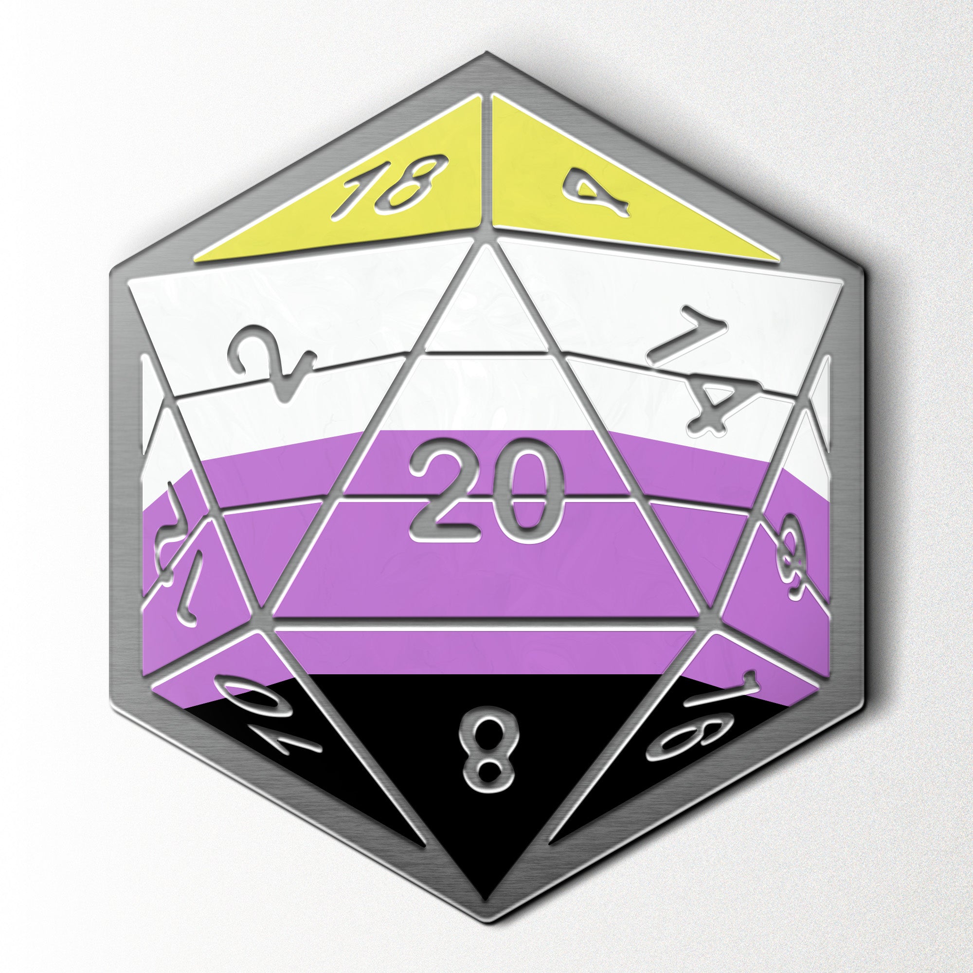 Pride Flag Pins-Enamel Pins-Norse Foundry-D&D Enamel Pin-DND Pin-Dungeons and Dragons Enamel Pin