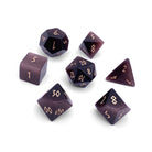 Purple Cats Eye - 7 Piece RPG Set Glass Dice - NOR 01506