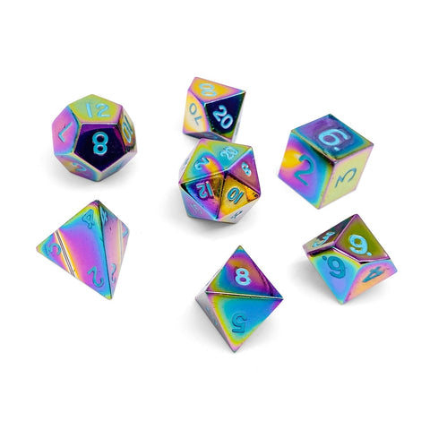 Queens Treasure - 7 Piece Metal D&D & RPGs Dice Set