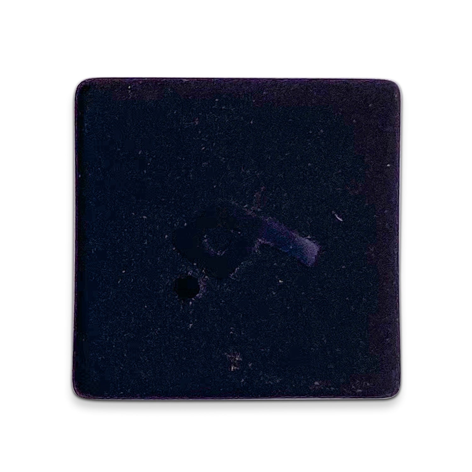 Black Obsidian - Raised Single D6 Gemstone Dice - NOR 01153