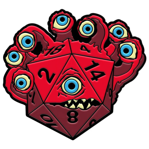 DieHolder / Eye Tyrant - Hard Enamel Adventure Dice Pin Metal by Norse Foundry