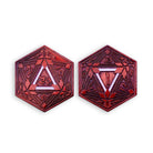 Metal RPG Crit/Fail Coin Red Plated-25mm - NOR 03687