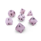 Rose Quartz - 7 Piece RPG Set Gemstone Dice - NOR 01064