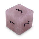 Rose Quartz - Single D6 Gemstone Dice-Gemstone Dice-NOR 01167-Norse Foundry-dungeon and dragons-dice-dnd-dungeon & dragons