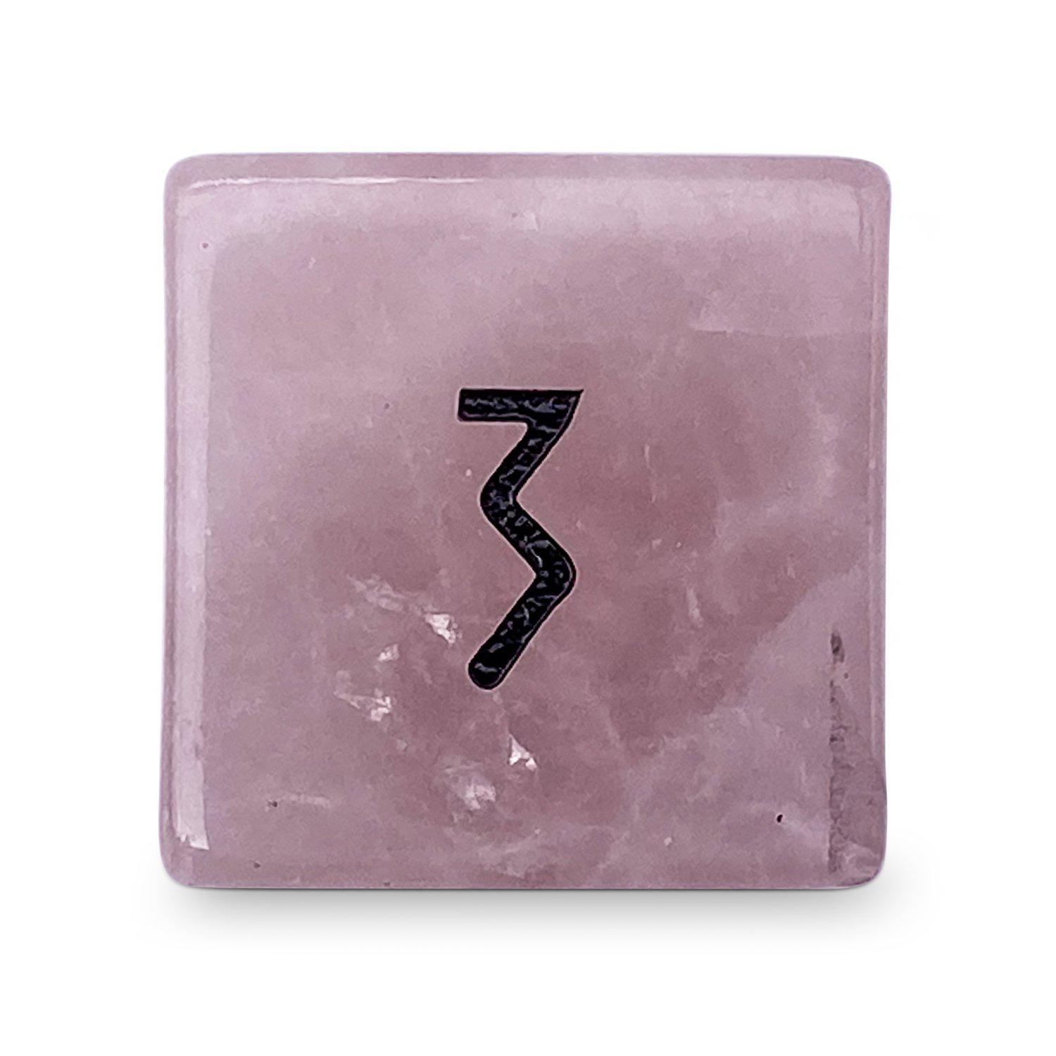 Rose Quartz - Single D6 Gemstone Dice - NOR 01167