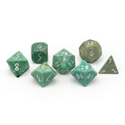 Russian Amazonite - 7 Piece RPG Set TruStone Dice-Gemstone Dice-Norse Foundry-Dungeons and Dragons Dice-Gem Dice-DND Dice-Gaming Dice